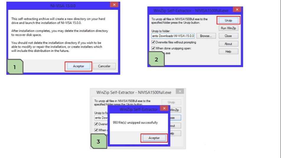 Unzip downloaded installer - Installing Labview and necessary add-ons on a PLC Arduino