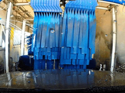 Proceso de lavado de coches automático Proceso de lavado de coches automático