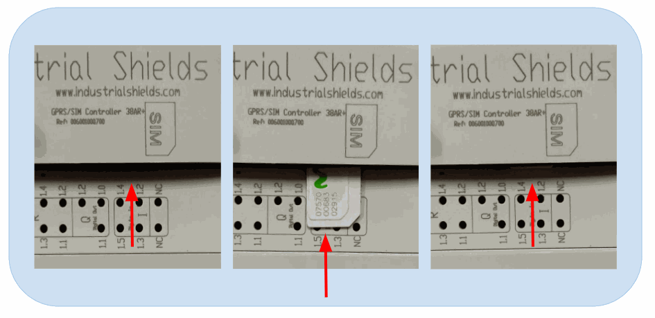 Cómo introducir la tarjeta SIM en el Módulo GPRS